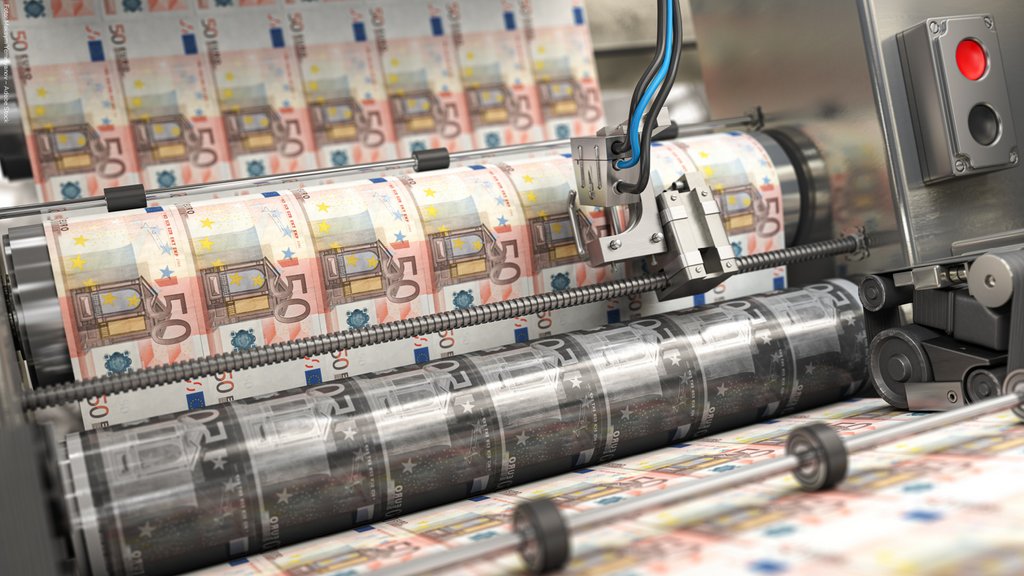 Gelddruckmaschine
