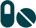 Illustration ovales und rundes Symbol