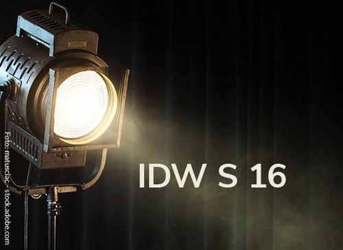 spotlicht auf schriftzug idw s 16 - zum Blogbeitrag: IDW S 16: Ein Schlaglicht auf Krisenfrüherkennung und Krisenmanagement 