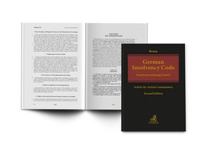 Innen und Außenansicht Buch Braun Insolvency Commentary Code