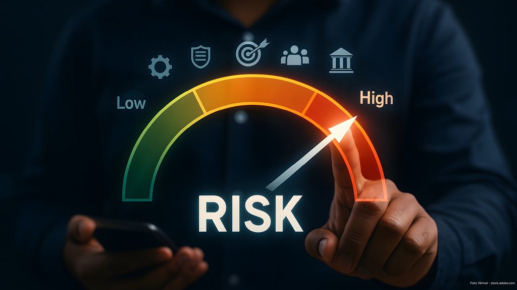 Risiko wird mit hoch und niedrig angezeigt