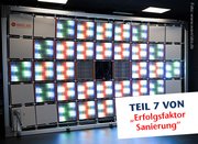 wand  mit solarplatten