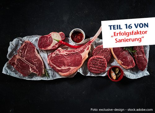 Rohes Fleisch - zum Blogbeitrag: Erfolgsfaktor Sanierung: So sieht es aus, wenn ein Plan funktioniert