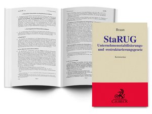 Innen und Außenansicht Buch Braun Kommentar zum StaRUG 