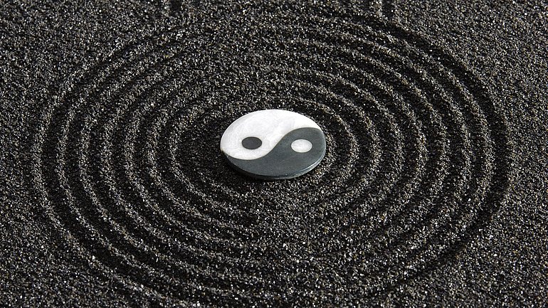 Ying und Yang Zeichen